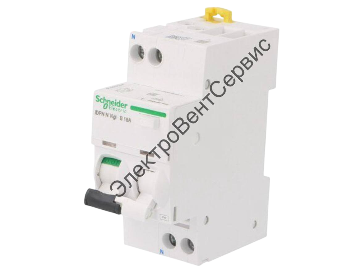 Дифференциальный автомат (АВДТ); Iном: 16А; Iдифф: 30мА; DIN; IP20